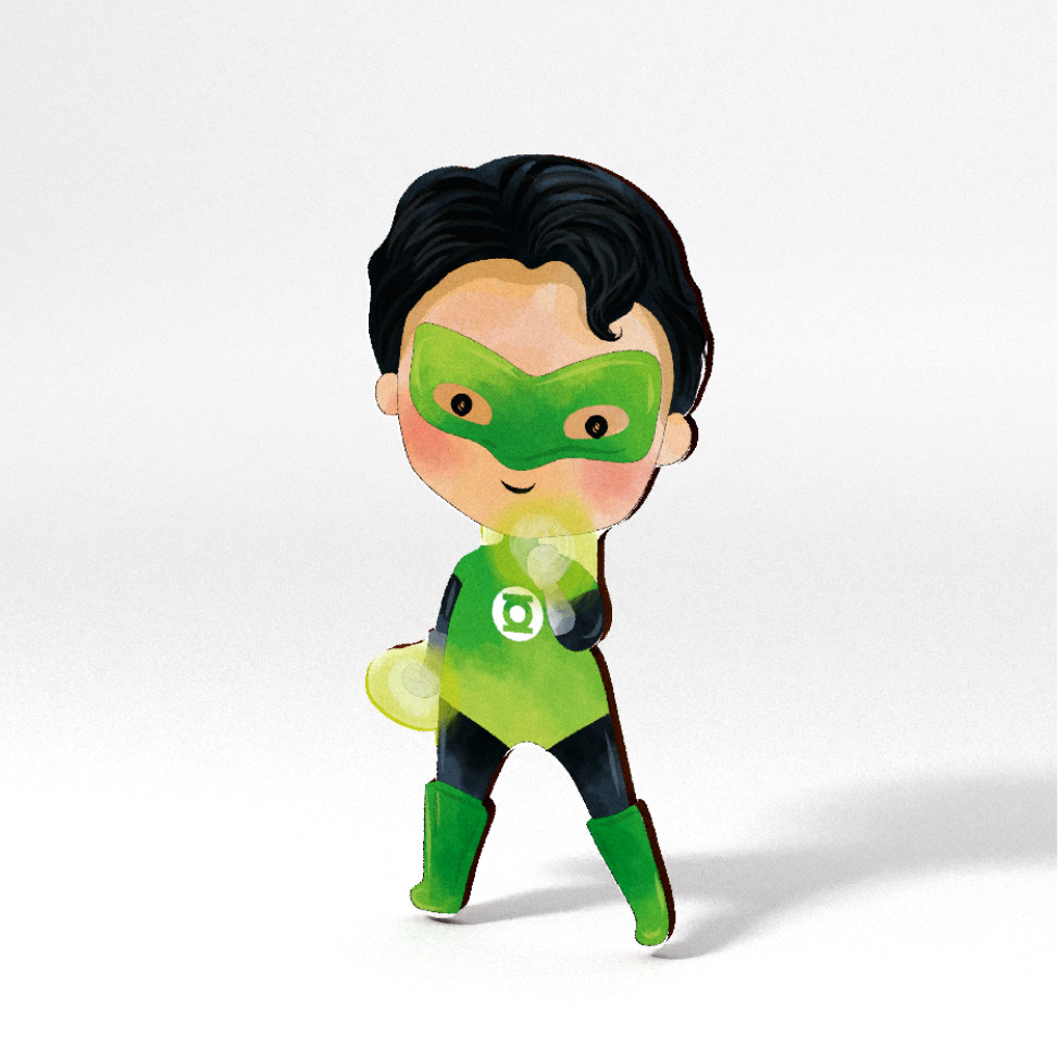 Baby Green Lantern Υπέρ ήρωας (ξύλινη φιγούρα)