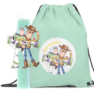 Αρωματική λαμπάδα με ξύλινη φιγούρα & δώρο backpack "Toy Story"