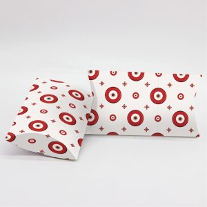 Κουτί Pillow Box 3x8x13cm τυπωμένο με ταπετσαρία κόκκινα ματάκια