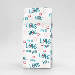 Κουτί Milkbox 8x8X16cm τυπωμένο με ταπετσαρία valentine