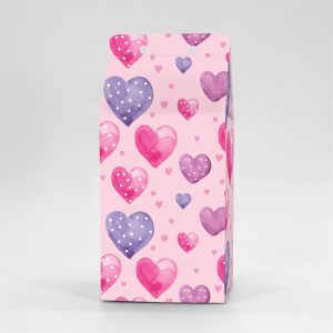 Κουτί Milkbox 8x8X16cm τυπωμένο με ταπετσαρία valentine