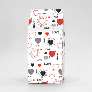 Κουτί Milkbox 8x8X16cm τυπωμένο με ταπετσαρία valentine