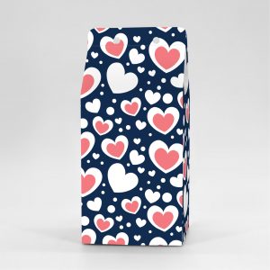 Κουτί Milkbox 8x8X16cm τυπωμένο με ταπετσαρία valentine