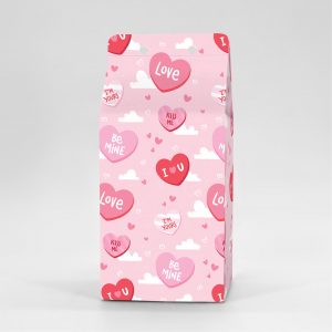 Κουτί Milkbox 8x8X16cm τυπωμένο με ταπετσαρία valentine